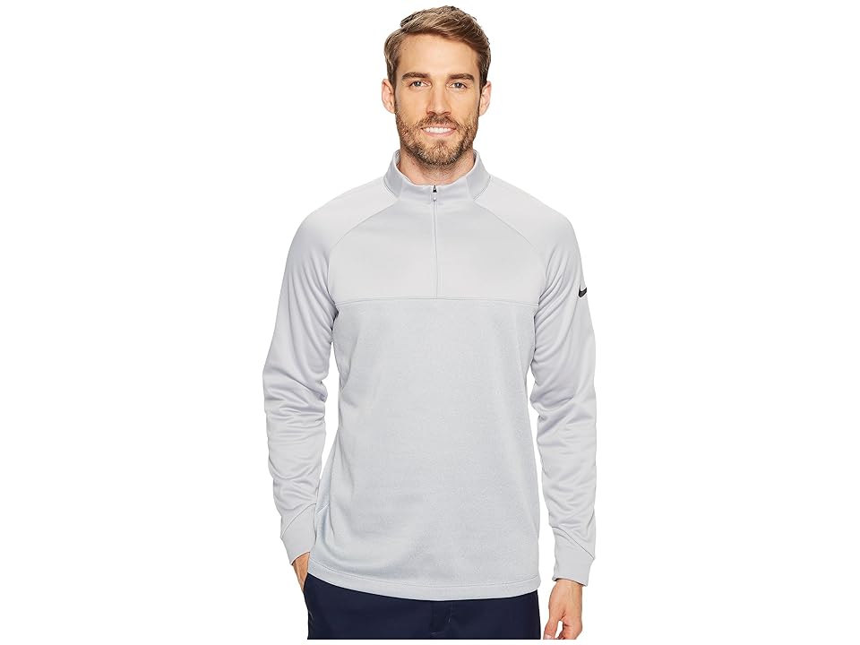 

Nike Golf Therma-Fit 1/2 Zip (Wolf Grey/Wolf Grey/Heather/Black) Men's Long Sleeve Pullover
