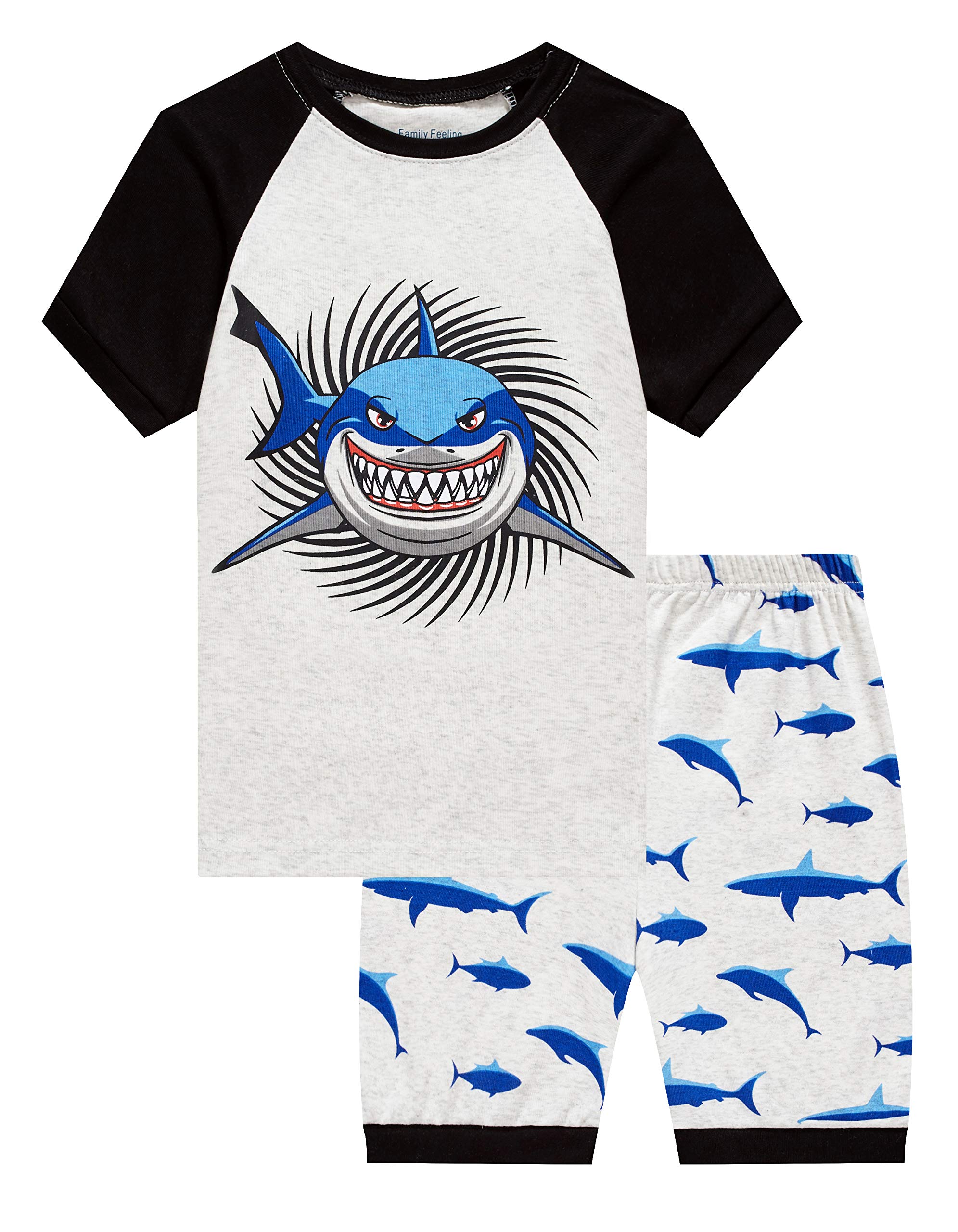 Little Big Boys Summer Pajamas Sets Short 100% Cotton Pjs