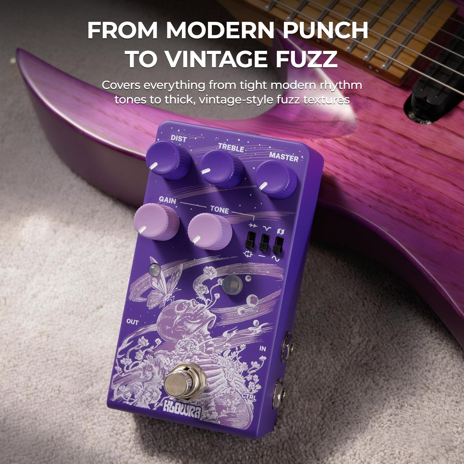Amazon.com: Klowra Gnash Dual-Channel Analog Distortion Guitar