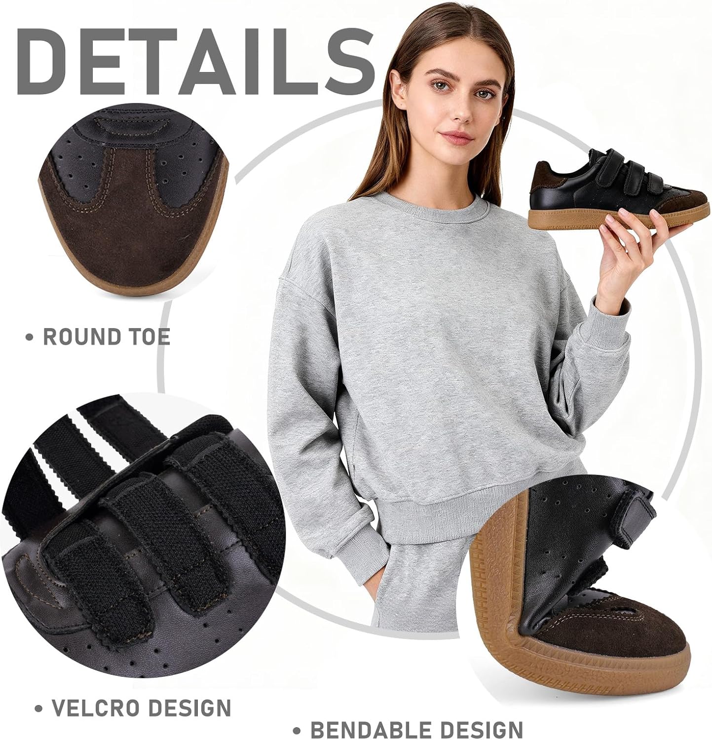 ANFEE Womens Sneakers Tennis Walking Shoes for Women - Dressy Casual Fashion Retro Cloud Comfortable Flat Summer Cute Sneakers - Image 7