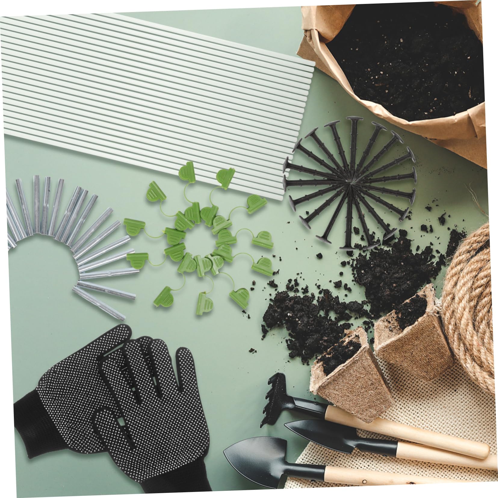 Didiseaon Set di Supporti Modulari per Serra e Tunnel Orto Agricolo | Colture in Serra, Aree Agricole e Spazi Verdi, Struttura Fibre, Plastica e Tessuto, Kit