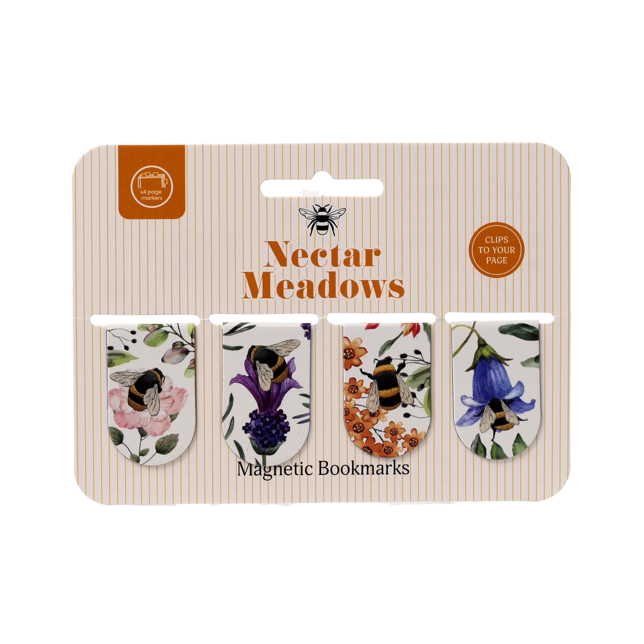Puckator Nectar Meadows Magnetic Bookmark Set