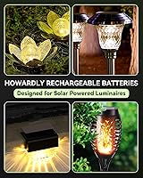 Vista 2 de 1.2v AA Ni-MH Rechargeable Battery, Double A 600mAh 1.2V Rechargeable Battery Pre-Charged, Low Self - Discharge for Outdoor Solar Lights, Lawn