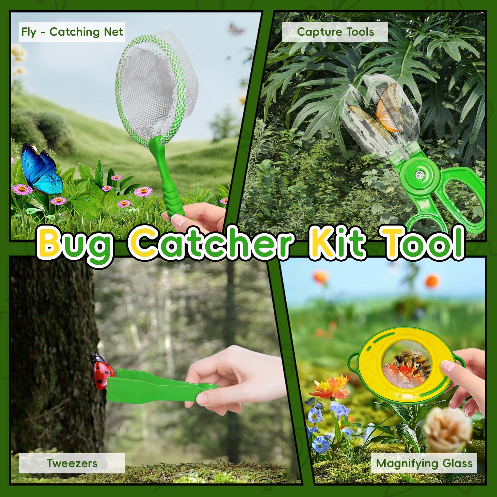 CVARRISE 2 Pack Bug Hunting Kits for Children Bug Catcher with Insects Set - Image 3