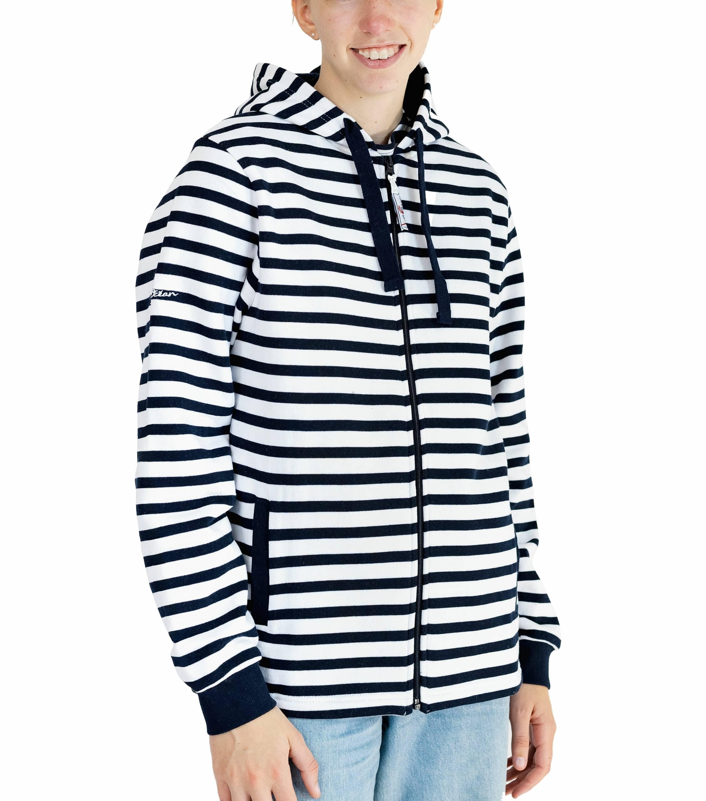 Breizh Ocean - Sweat à Capuche Unisexe Homme ou Femme Ambon, Style Marin, Coton - Grandes Tailles Disponibles du XS au 4XL