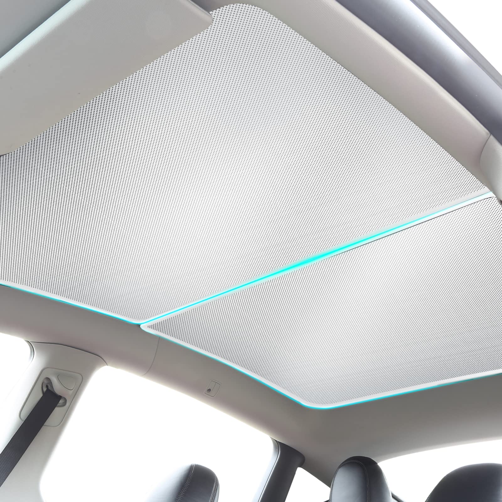 KHAWY Tesla Model Y Sunshade Roof, Sunroof Sun Shade with UV Reflective
