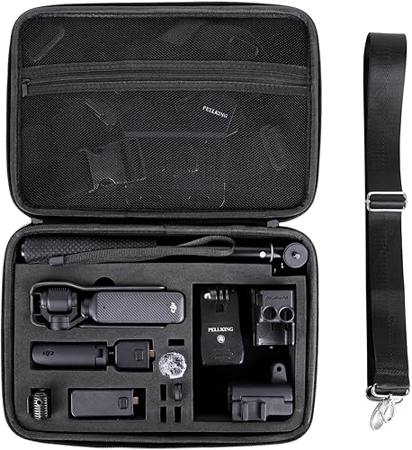 PellKing Estuche rígido impermeable para DJI Osmo Pocket 3 Creator ComboPower Expansion Combo, funda protectora portátil de viaje para bolsillo 3 y