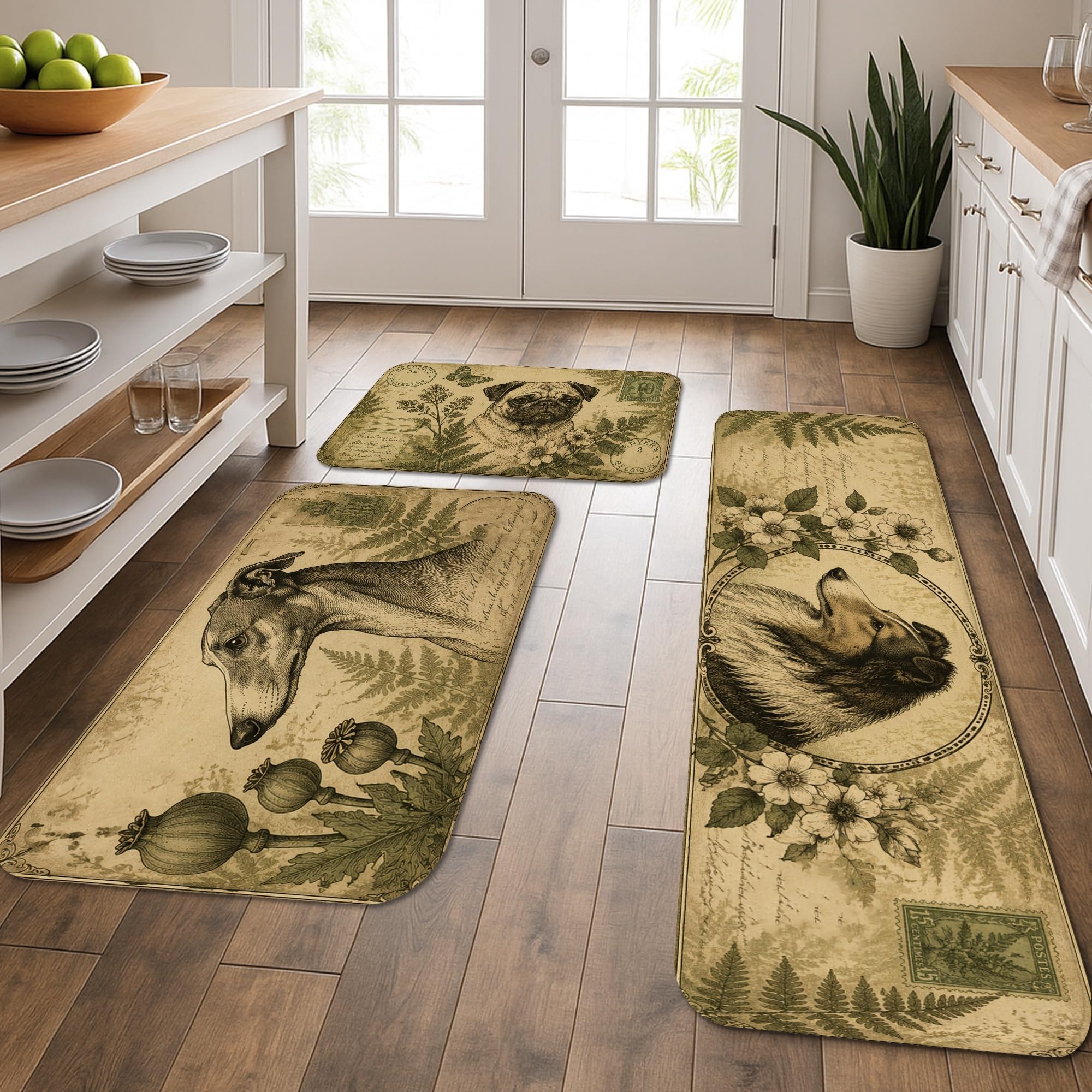 Tapis de cuisine douillets lot de 3 soulagement dos et genoux