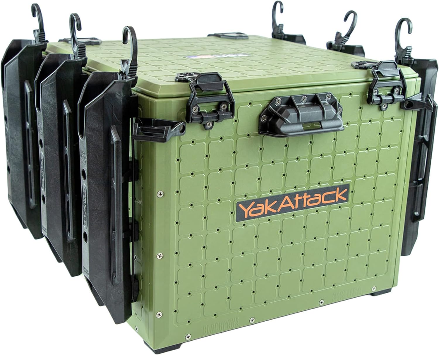 YakAttack BlackPak Pro Kayak Fishing Crate Includes 6