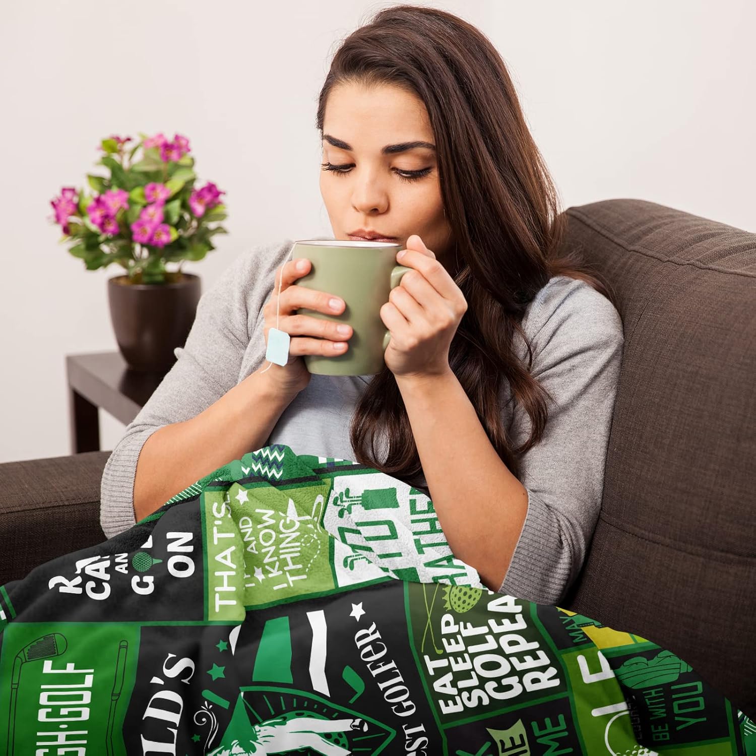 Punofell Unique Golf Gifts for Men Women - Funny Golf Gifts - Best Valentine Golfing Gifts - Top Golf Gift for Him- Golf Stuff- Mens Golf Gifts Ideas - Golf Themed Gifts Blanket 50" x 60" - Image 7