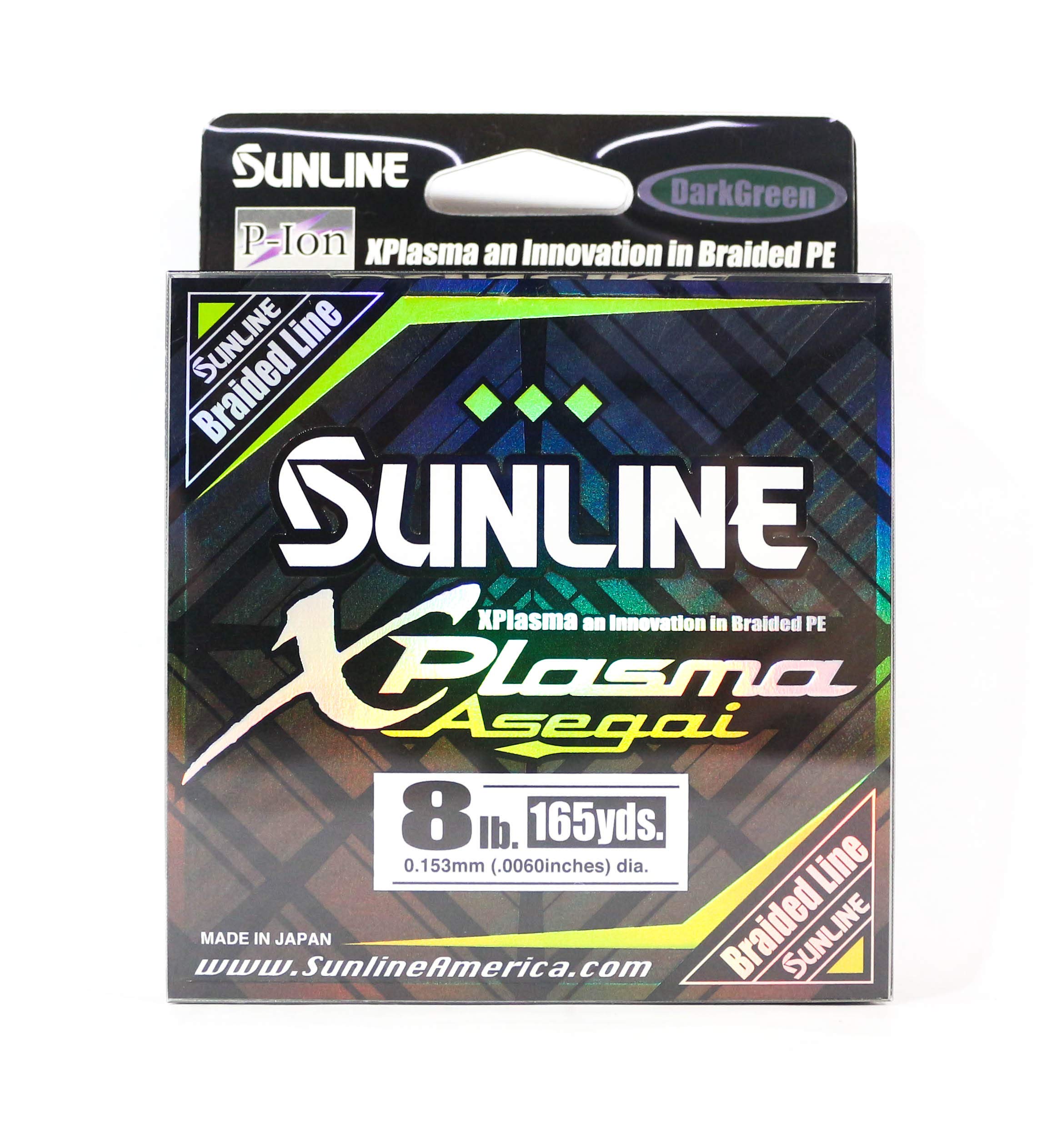 SunlineXplasma Asegai 8LB 165 yd Dark Green