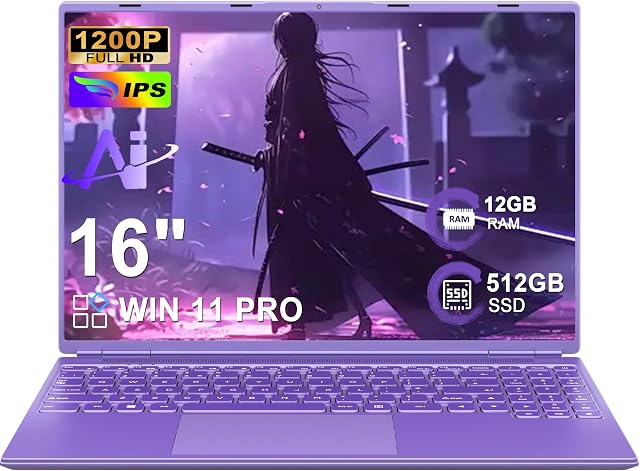 NOTODD portátil 16'' con procesador Celeron N5095 hasta 2.9GHz