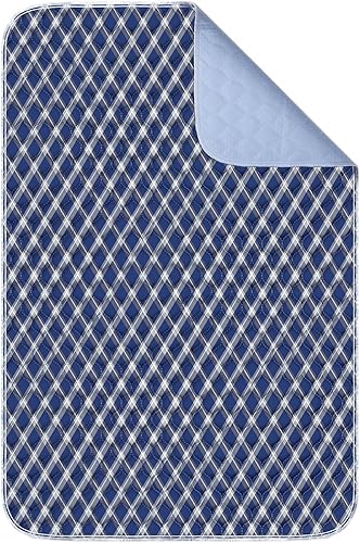 Miniatura 75 de Almohadillas de cama antideslizantes para incontinencia lavables de 36 x 72 pulgadas, almohadillas de cama impermeables para adultos, lavables