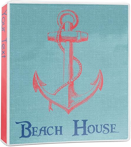 Chic Beach House - Carpeta de 3 anillas, 1 pulgada