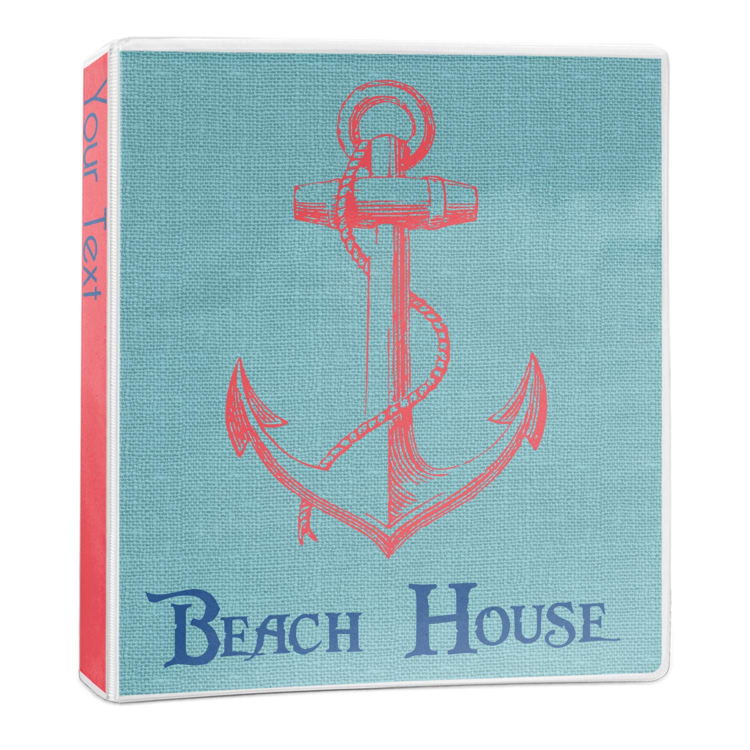 Personalized Chic Beach House 3-Ring Binder - 1 inch