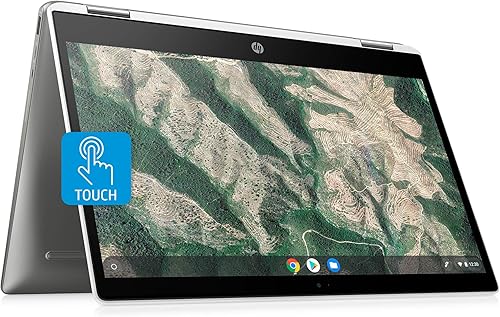 Miniatura 1 de hp X360 14 Chromebook Laptop Computadora portátil 14" HD SVA pantalla táctil Intel Pentium Dual-Core N5000 Procesador 4GB DDR4 128GB eMMC WiFi