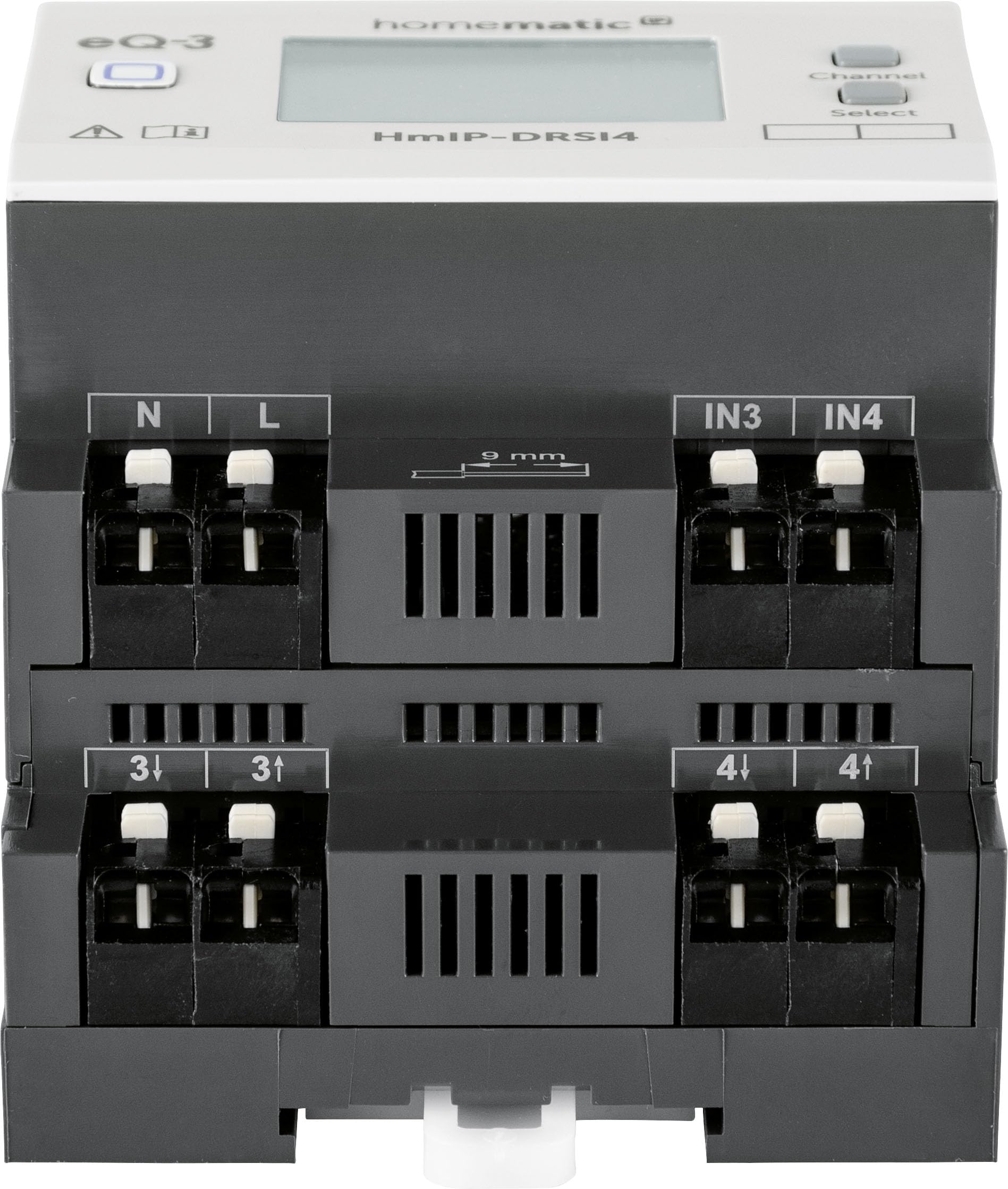 Homematic IP Smart Home Funk-Schaltaktor für Hutschienenmontage HmIP-DRSI4, 4-fach