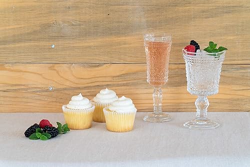 Miniatura 5 de 10 Strawberry Street Vaticano - Flauta de champán de 4 onzas, juego de 6, vidrio transparente