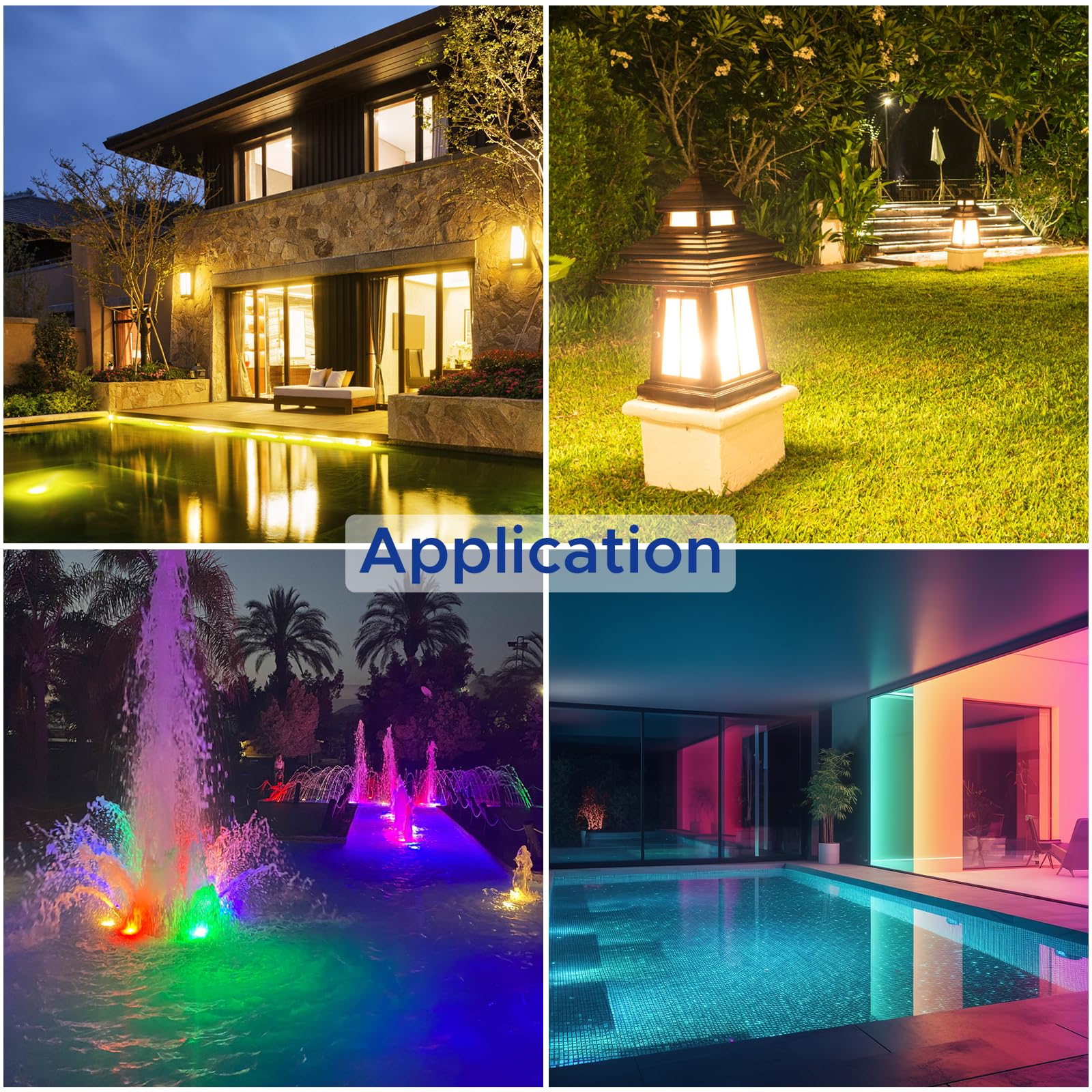 Trasformatore 220V 12V AC 60W 5A, IP68 Impermeabile Alimentatore per Luci da Giardino, Fontana e Piscina