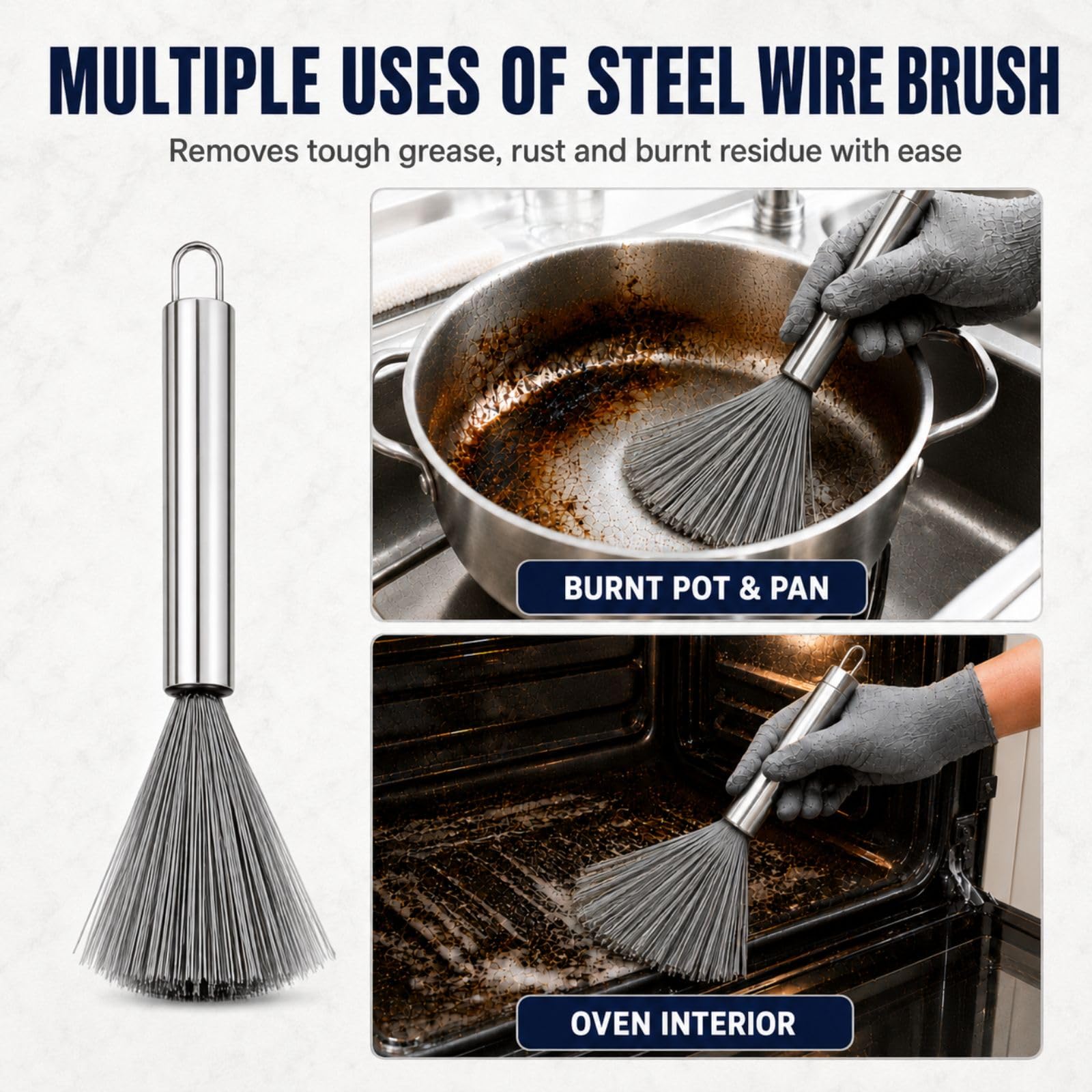 5 Cleaning Brushes - Gas Stove, Chimney & More -4 5 Cleaning Brushes - Gas Stove, Chimney & More -4