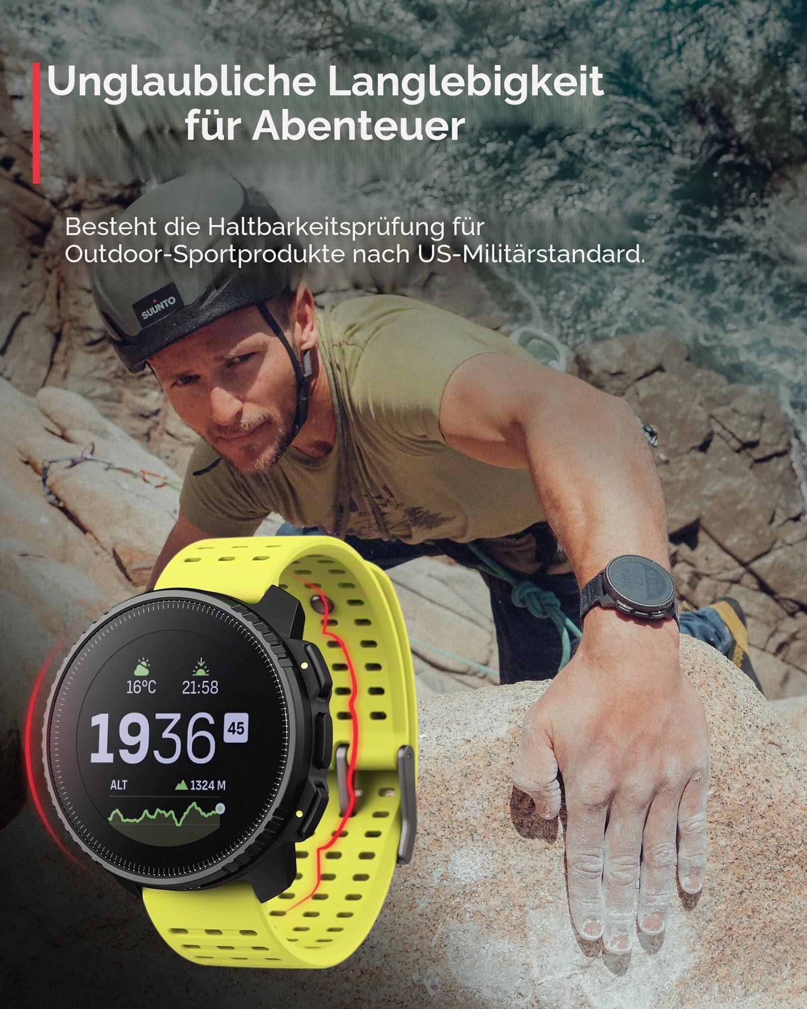 SUUNTO Vertikal: Abenteuer-GPS-Uhr, großes Display, Offline-Karten, Solarladung