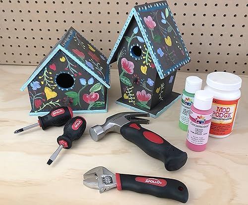 Miniatura 10 de Apollo Tools - Juego de herramientas rechonchas de 4 piezas para manos pequeñas y espacios reducidos. Práctico y compacto juego de herramientas