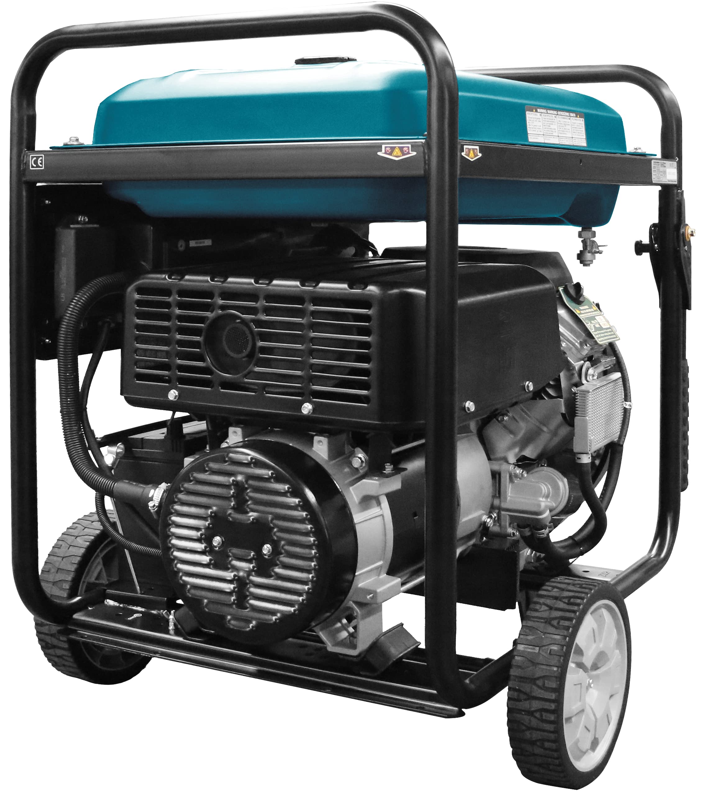 Generator Prądu Könner & Söhnen Agregat Prądotwórczy KS 15-1E ATSR Benzyna Dwucylindrowy 4-suwowy silnik 12500W, stabilizacja napięcia (AVR), ręczne/elektro wyjście na 12 V, licznik motogodzin, częstotliwośći, woltaż generator do domu, garażu, warsztatu