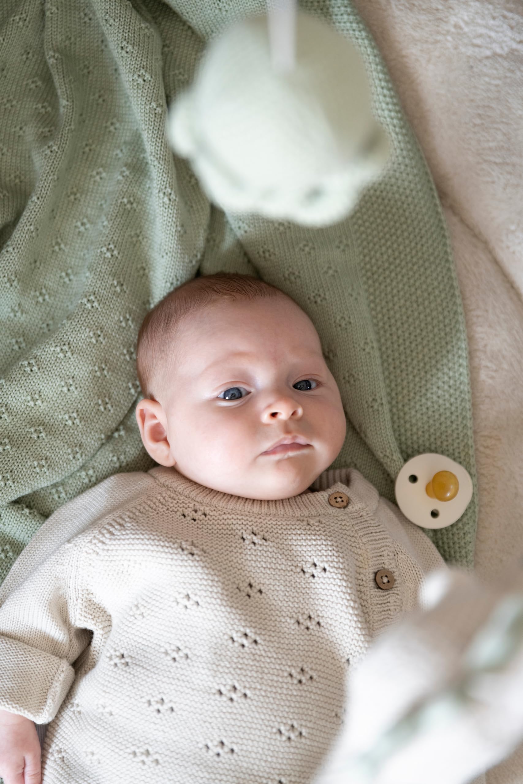Baby's Only - Manta de Cuna Mood - Laurel Green - 100x135 cm