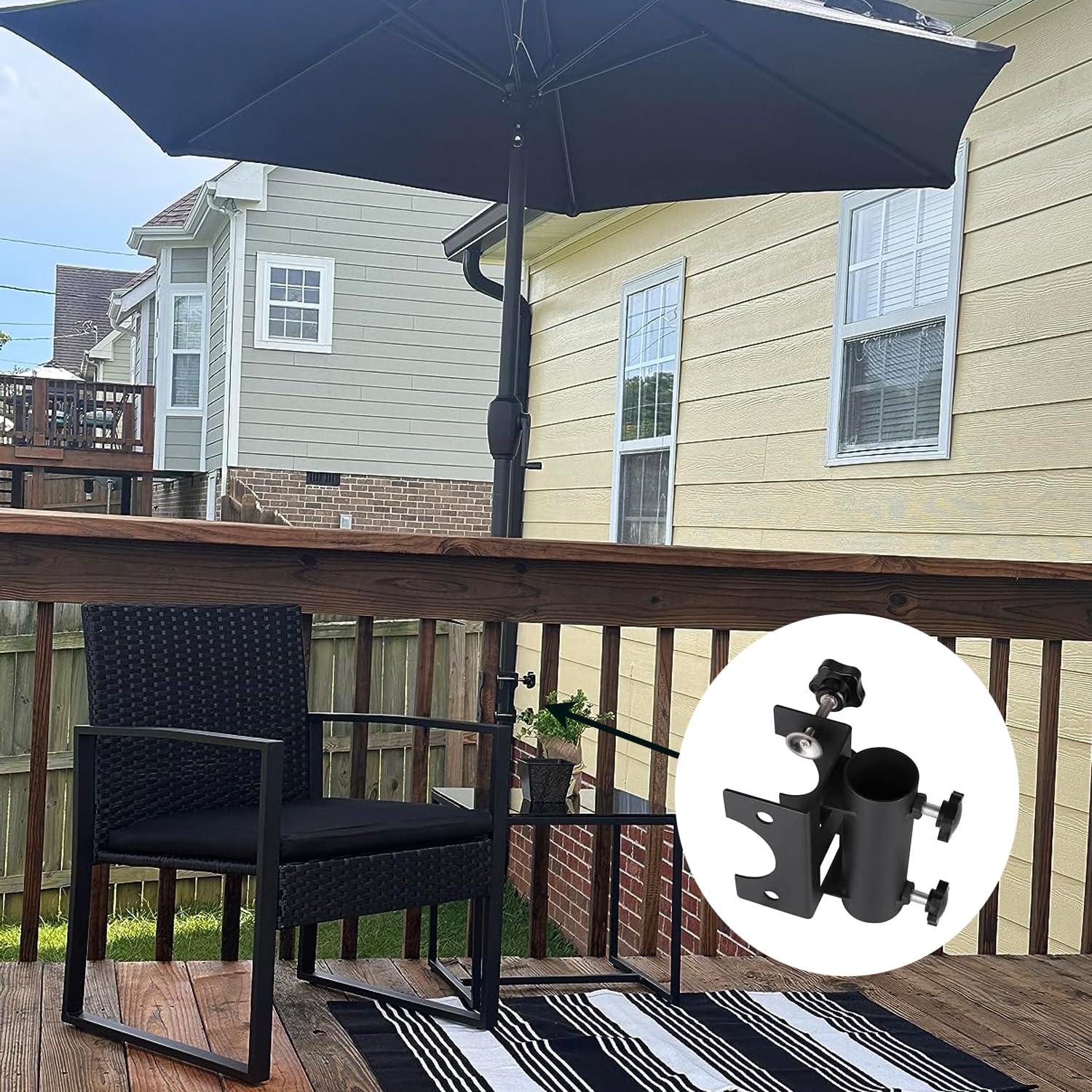 Base De Parasol Base De Parasol Multifonction Robuste Support Réglable