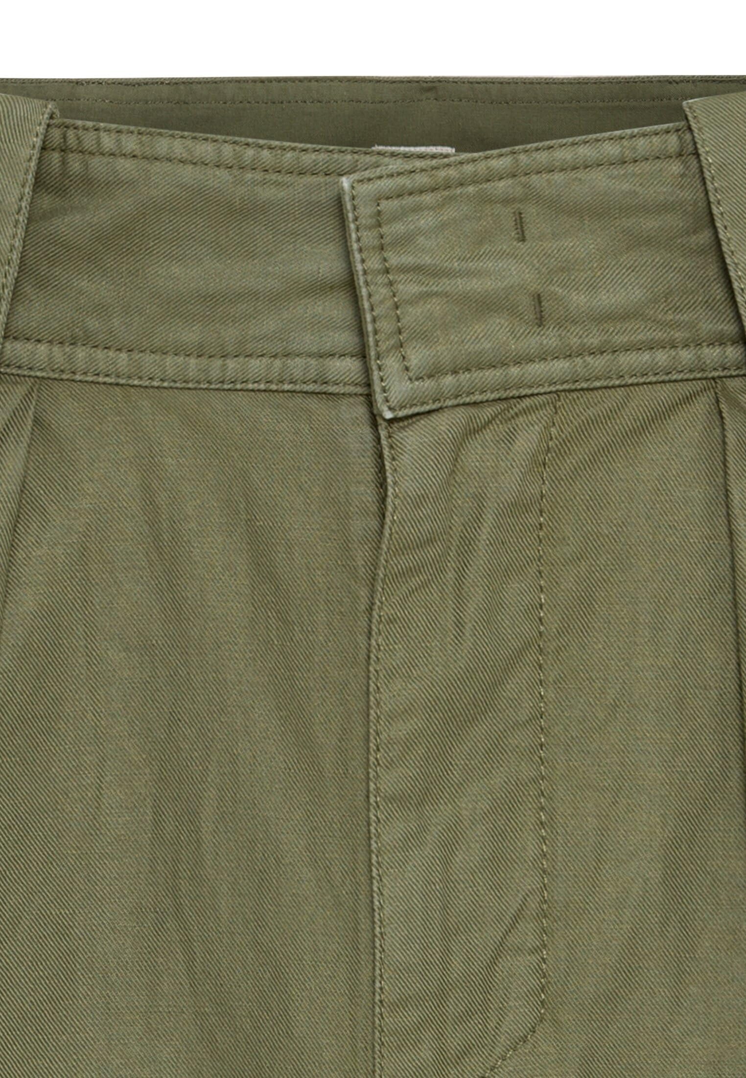 camel active Damen Rock aus leichtem Baumwoll-Leinen Mix
