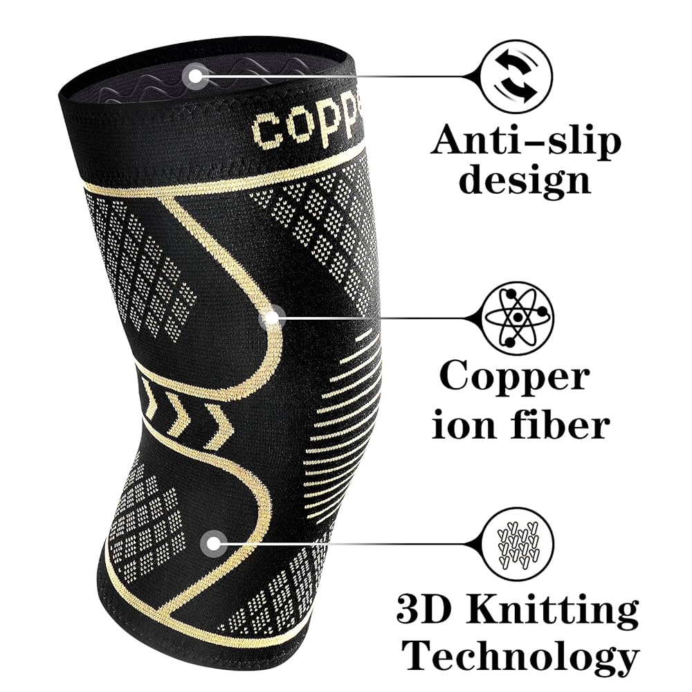 Amazon.com: Copper Knee Braces for Women and Men 2 Pack