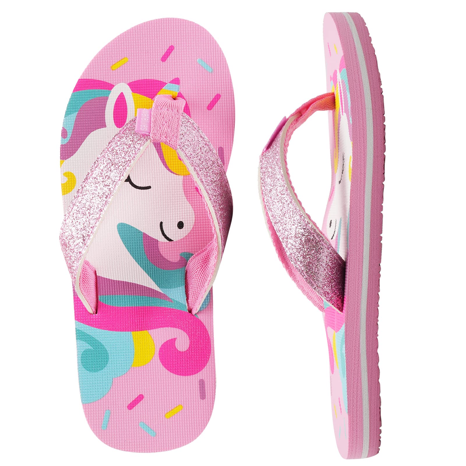 WateLves Girls Flip Flops Toddler Boys Girls Non-Slip Sport Sandals for Beach Swim Pool(Little Kid/Big Kid)