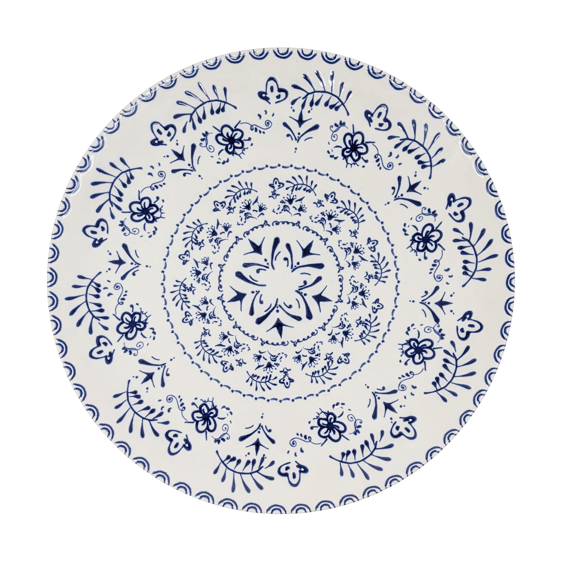 La Mediterránea - Plato de cerámica (26 cm, 6 piezas)