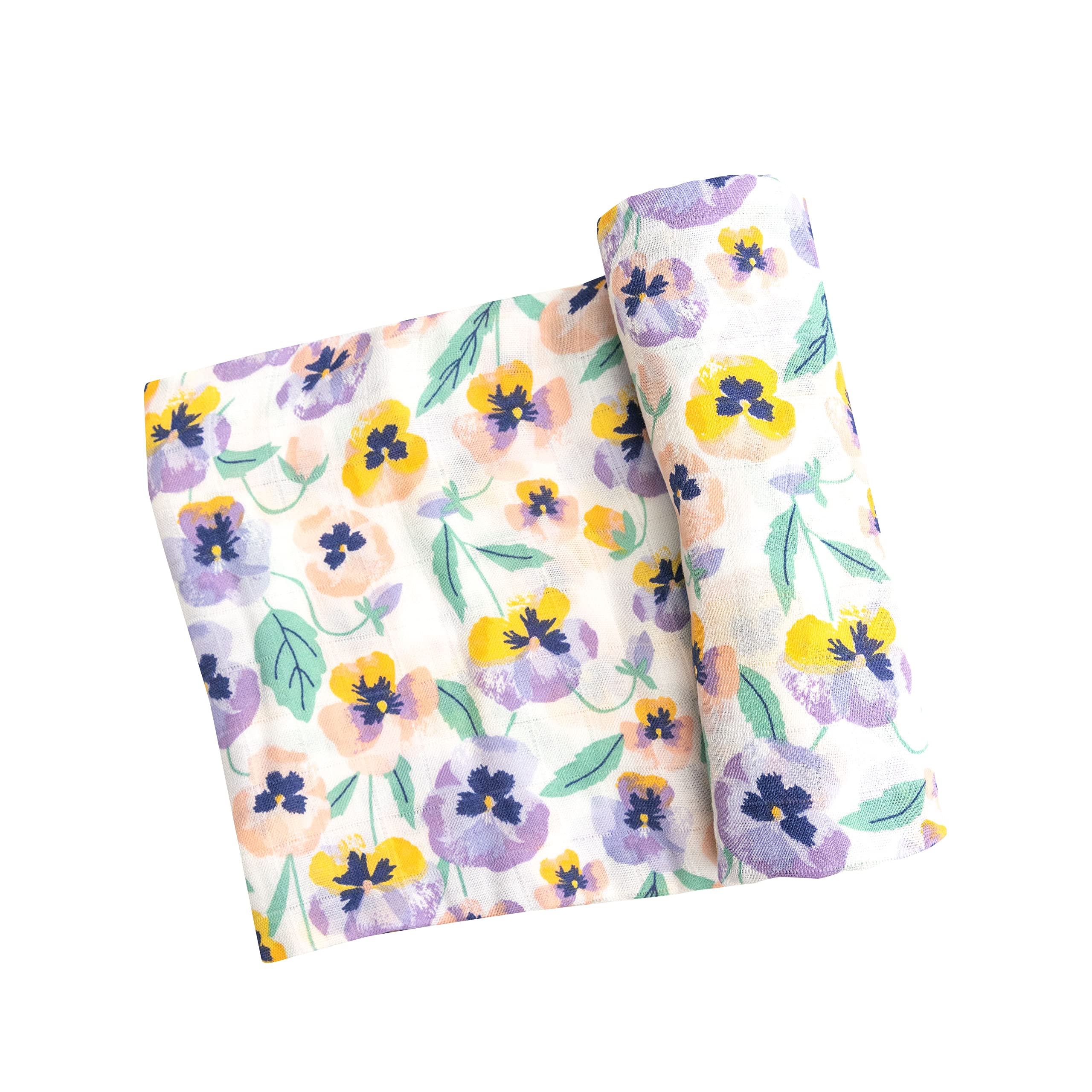 Pansies/Multi Swaddle Blanket 45X45