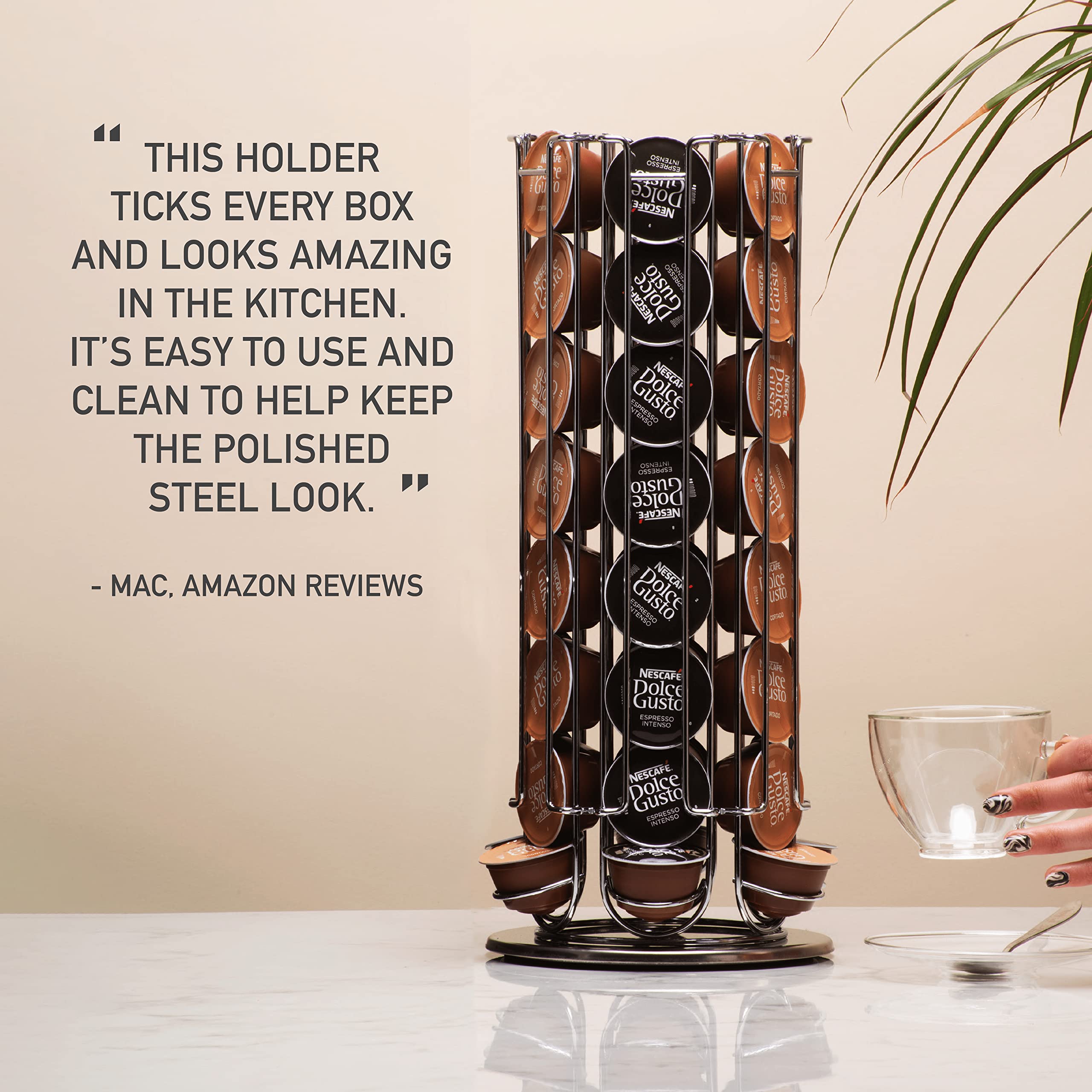 Buy Peak Coffee Capsule Holder Fits 48 Nescafe Dolce Gusto Pods for