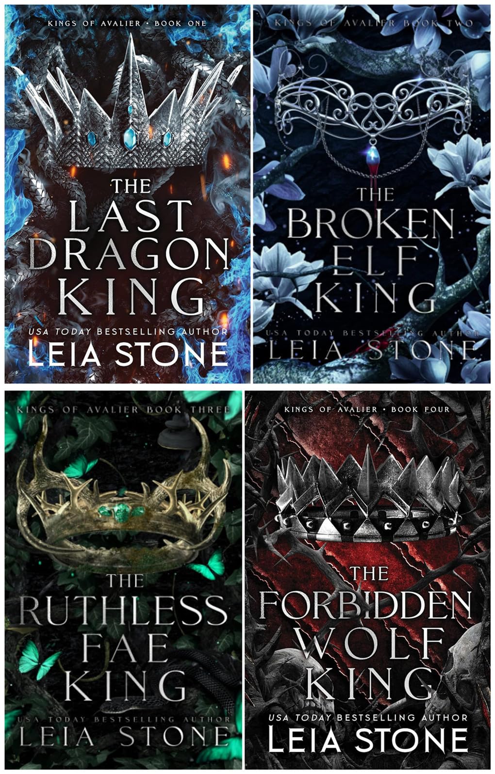 Kings of Avalier Series 4 Books Set By Leia Stone - The Last