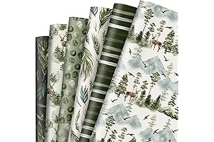 AnyDesign 12 Sheet Forest Theme Duck Gift Wrapping Paper