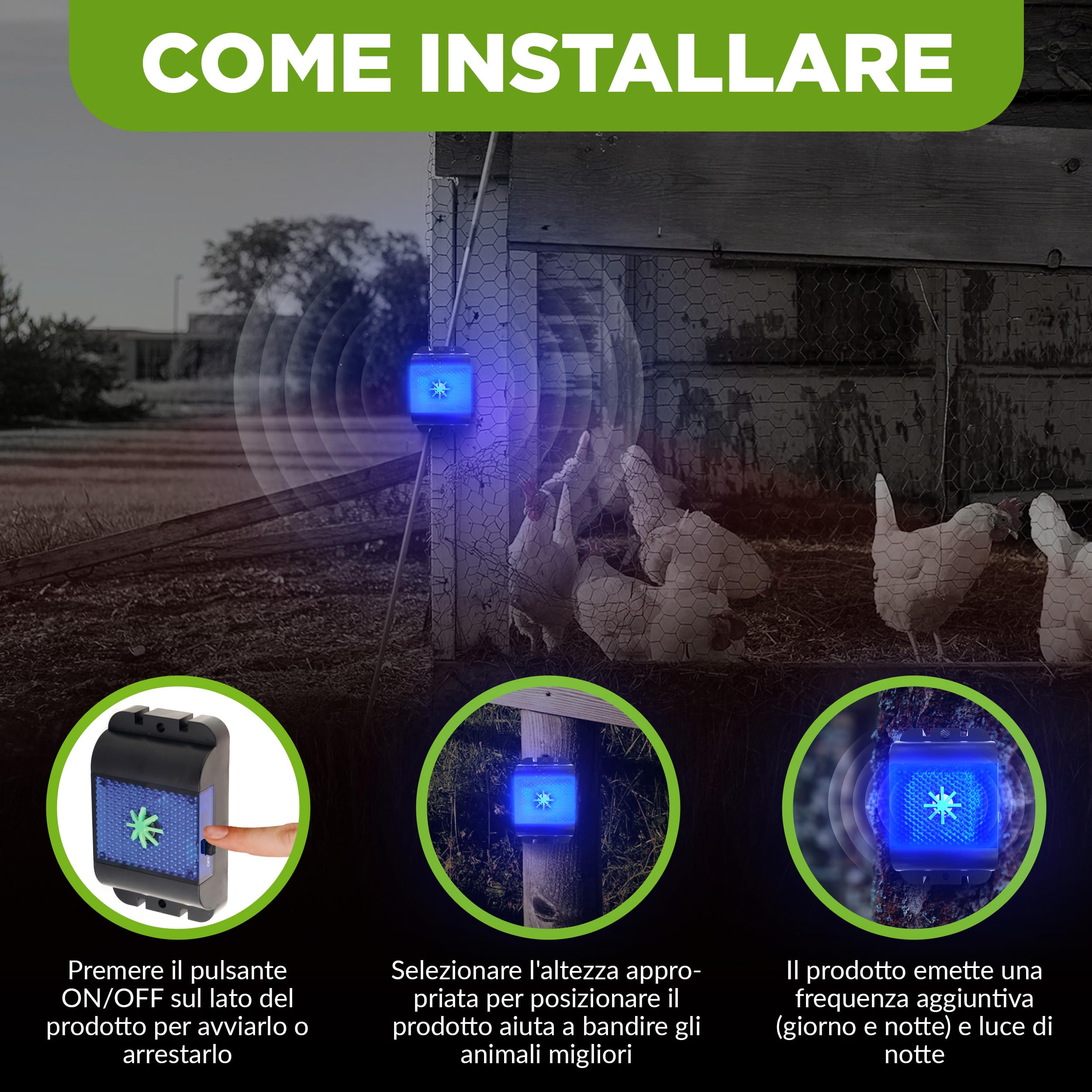 ISOTRONIC repellente topi ultrasuoni ratti dissuasore parassiti luce LED blu deterrente senza veleno trappola portata 40m² 2 unità efficace interno casa soffitta garage giardino protezione difesa
