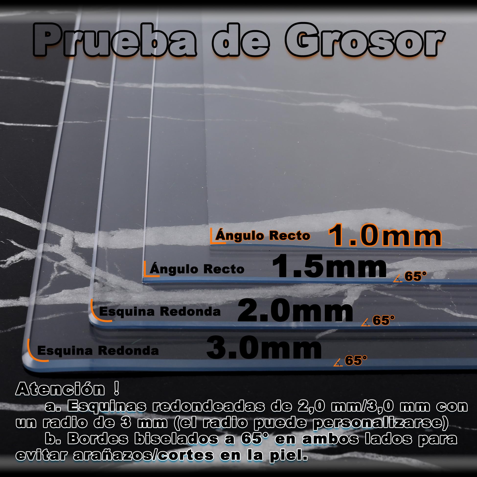 Hules para Mesas Rectangular 110x300cm, Transparente y Fácil de Lavar Sin Amarillear Mantel se Puede Enrollar PVC Mantel para Barra de Bar/Mesa de Cerveza, Transparente 1mm