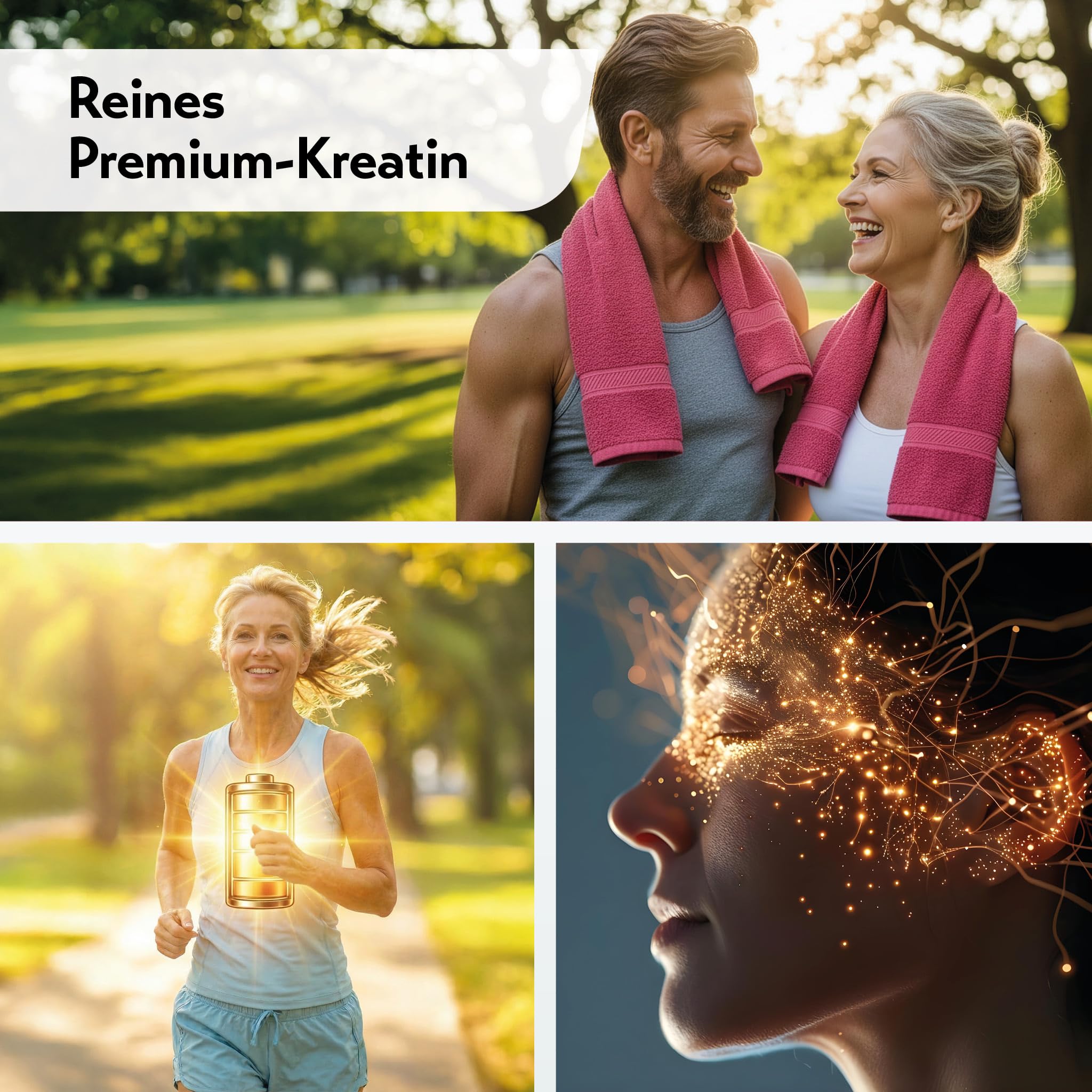 pureSGP® Kreatin Monohydrat Pulver [240g] – Premium Kreatin in Apothekenqualität aus Deutschland für Leistung & Alltag - geschmacksneutral, hohe Bioverfügbarkeit