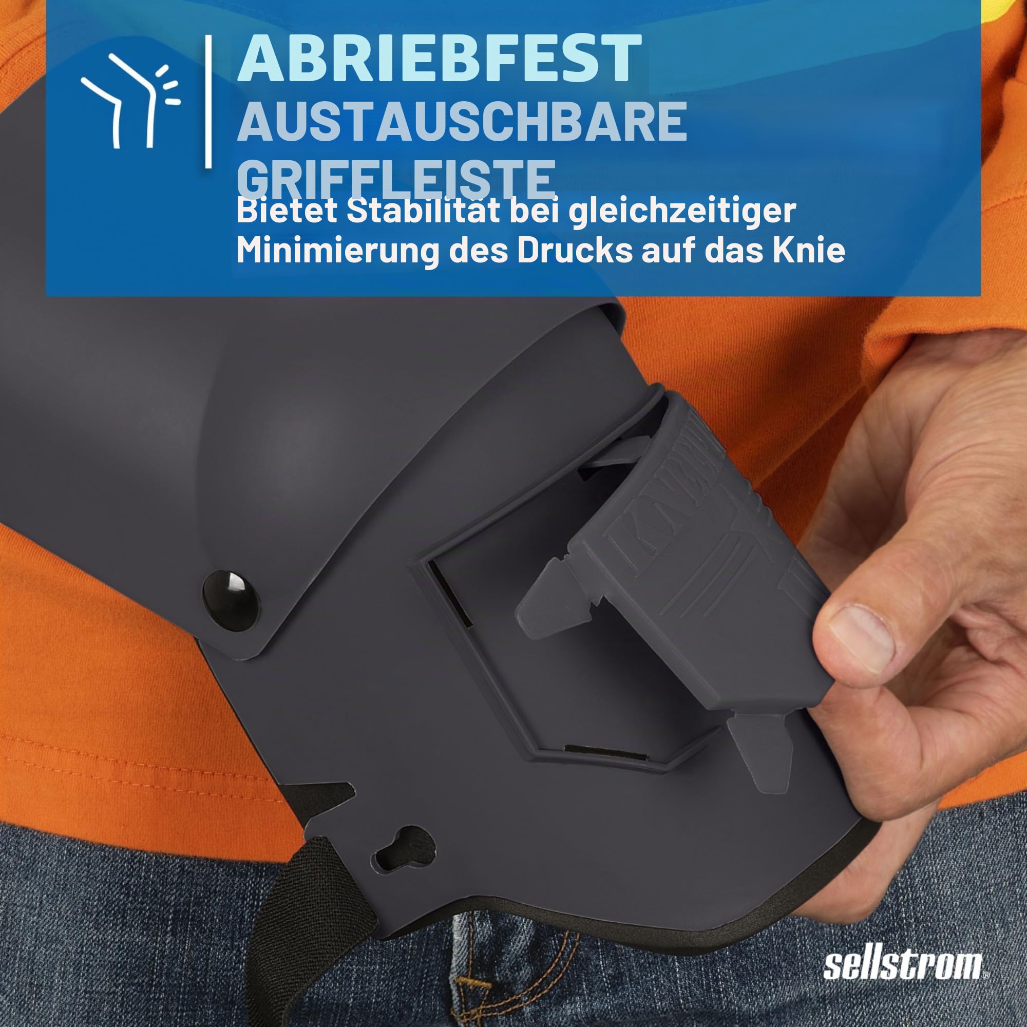 Sellstrom KP Industries Knee Pro Ultra Flex III Knieschoner (schwarz) von K-P Industries