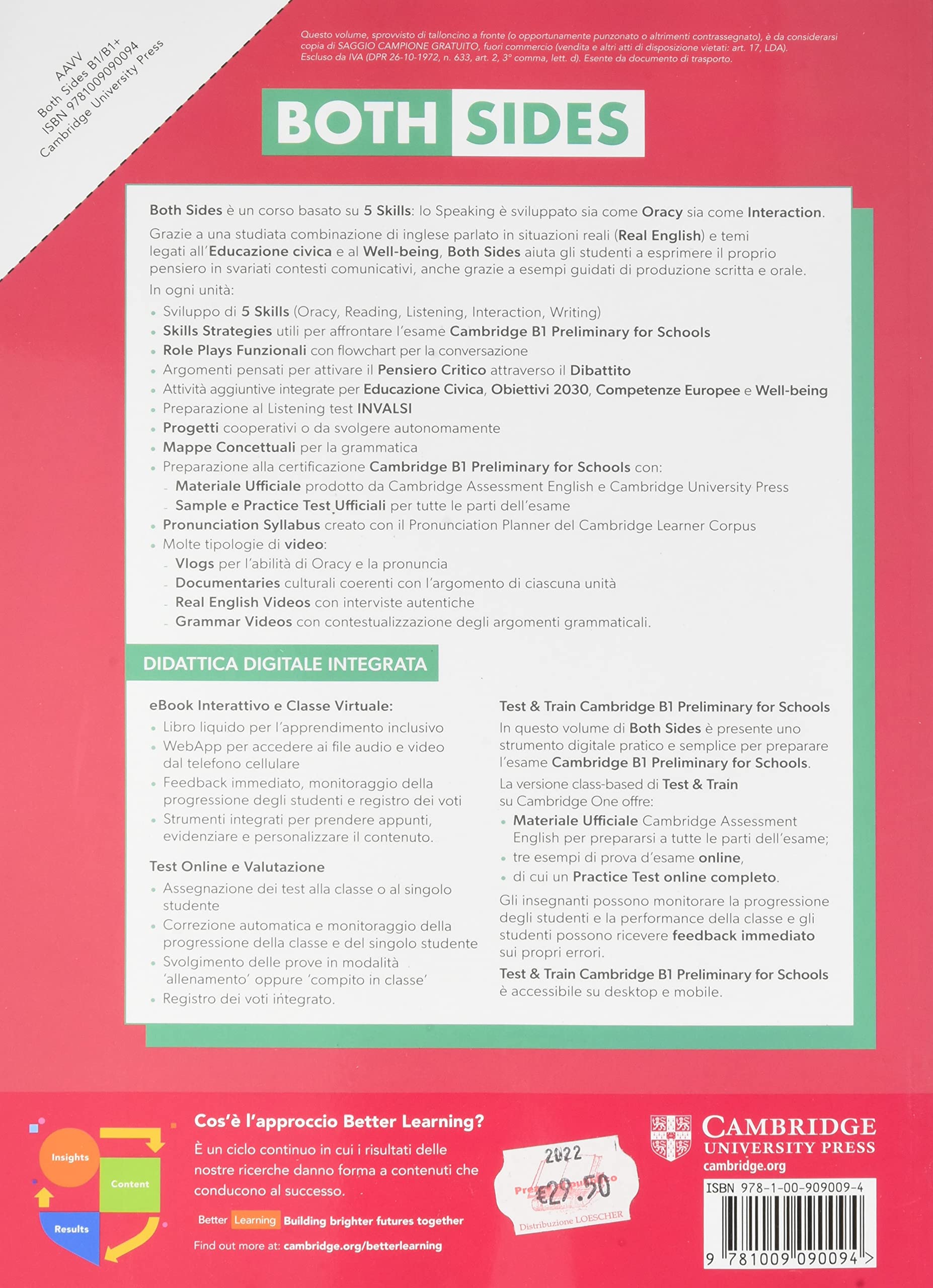 Both sides. Level 2 (B1/B1+). Student's book and Workbook Combo. Per le Scuole superiori. Con e-book. Con espansione online