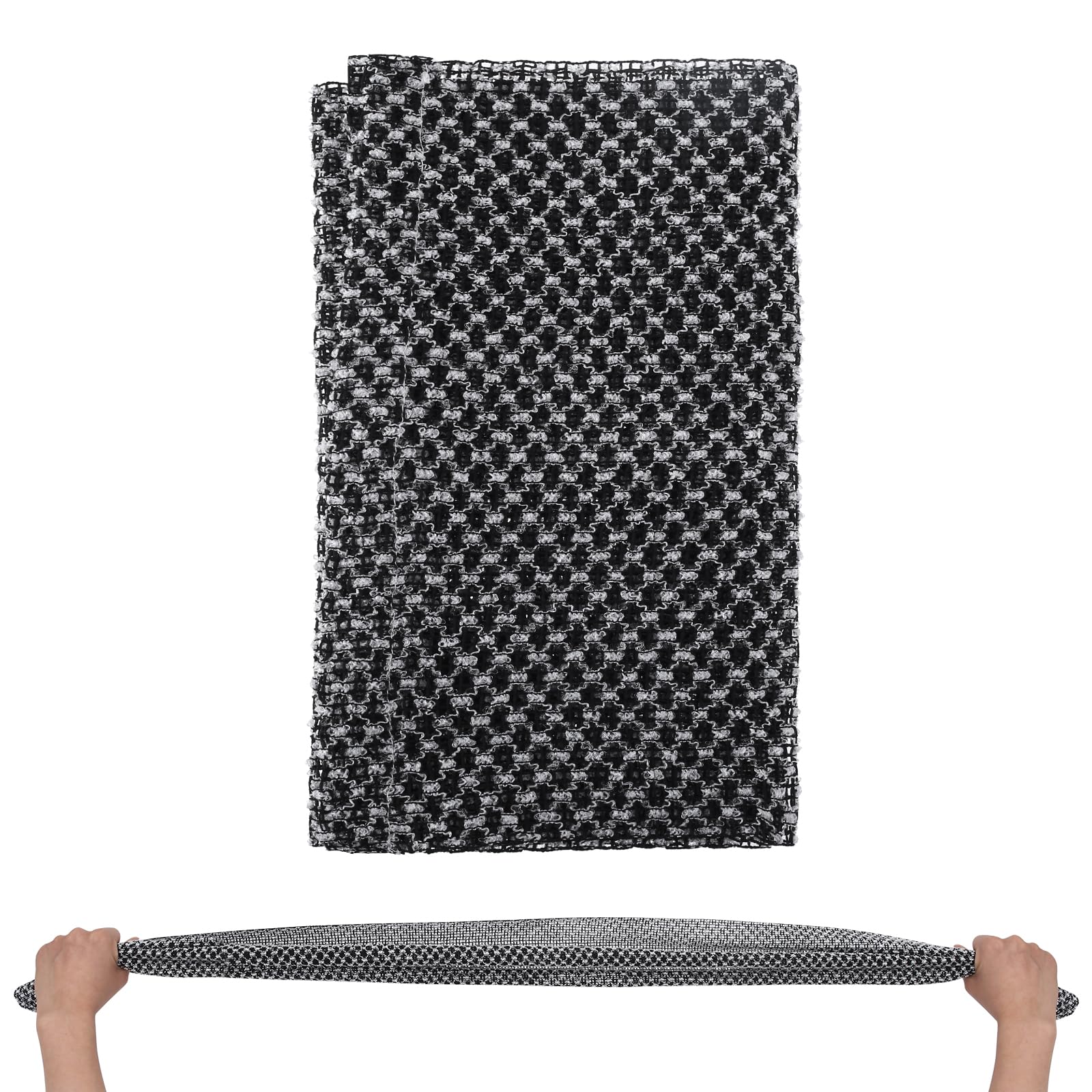 Sibba Exfoliating Washcloth Wash Cloths 1 PC Daily Showering Towel Shower Clean Skin Cloth Face Steaming Long Loofah Scrub Scrubber Exfoliator Back Legs Body Bath Cleaning Dirt Absorbent Rags Sponge