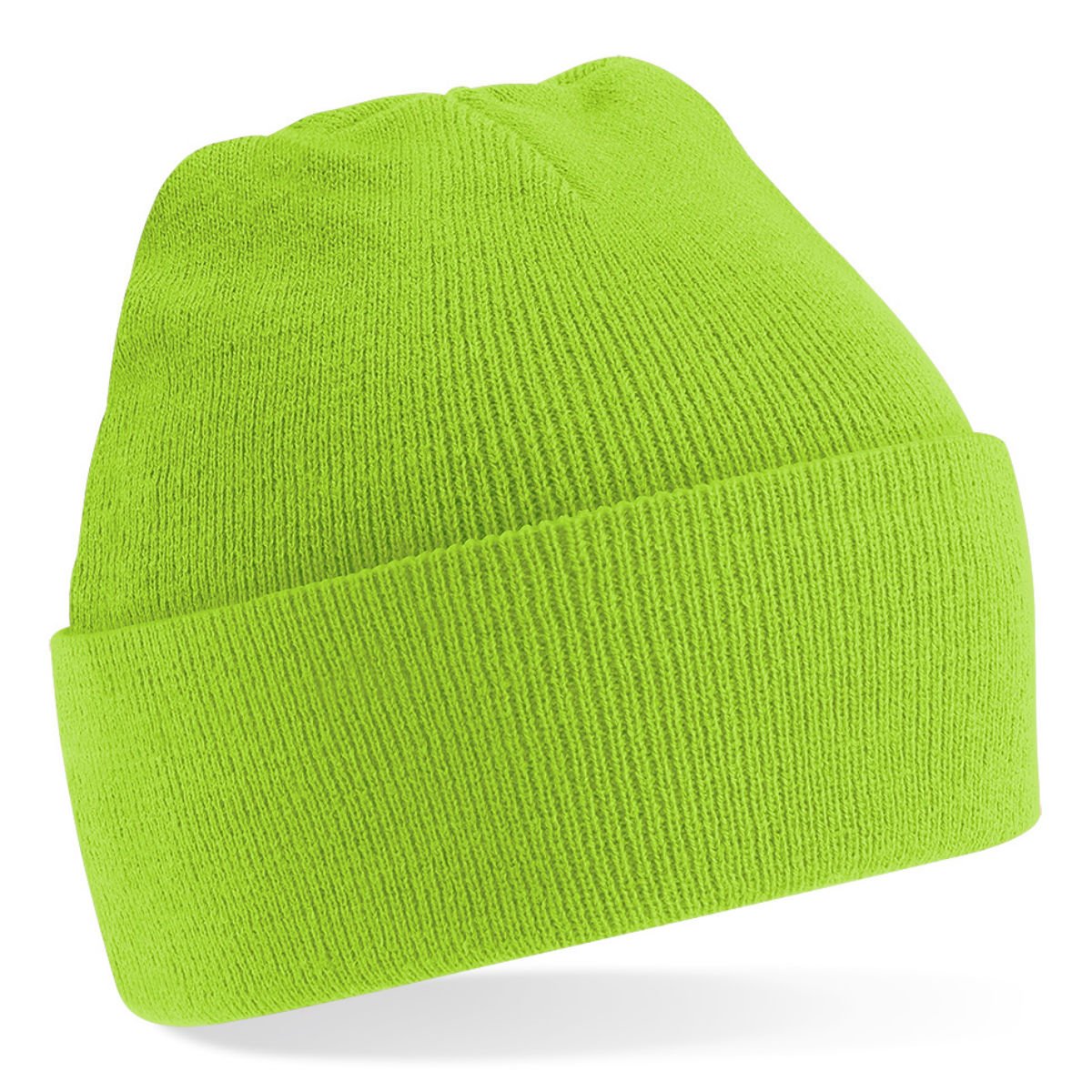 Beechfield Men's Lime Knitted Cap, Various Colours - Green, One Size, One Size