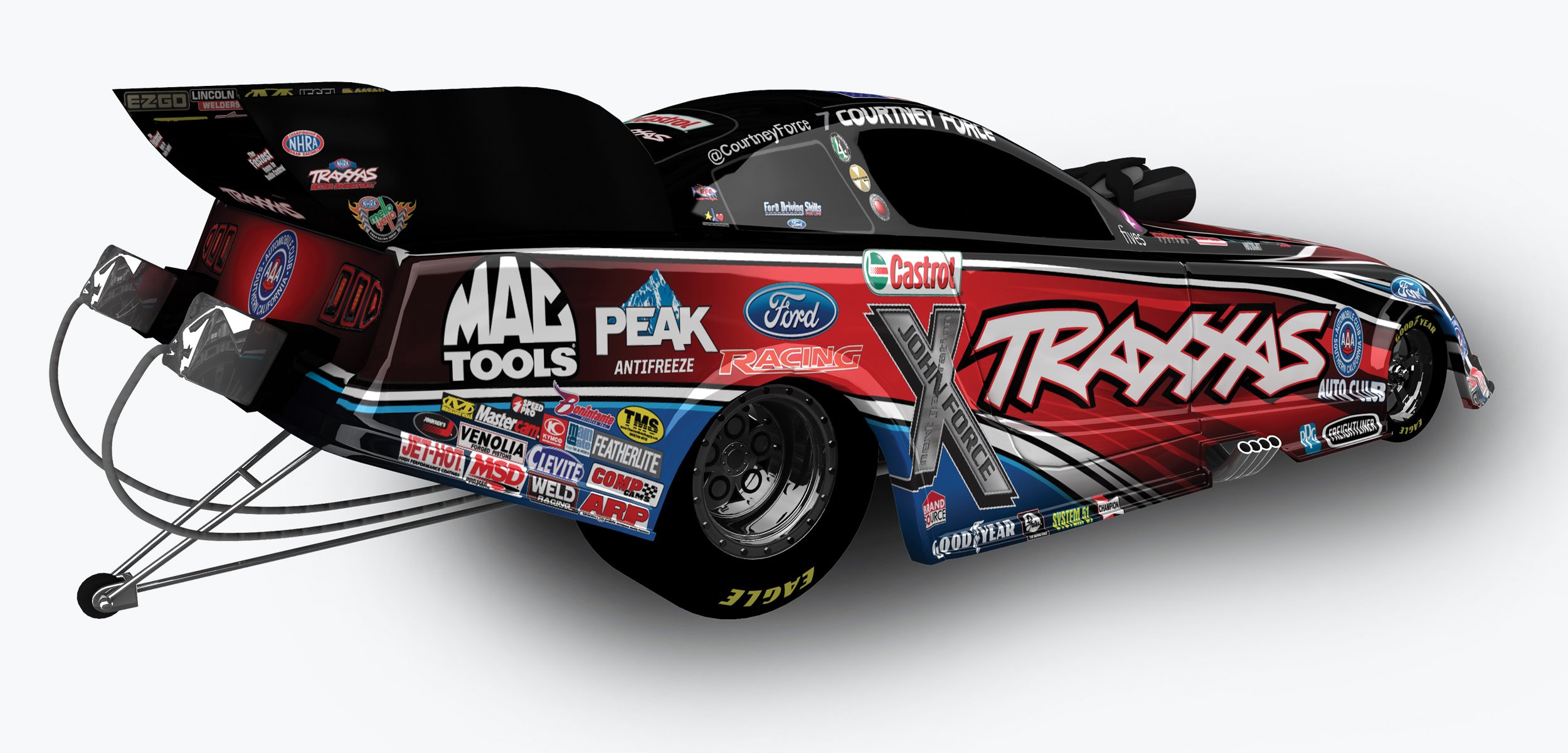 Courtney Force Traxxas 2014 Ford Mustang NHRA ARC Funny Car, 1:24