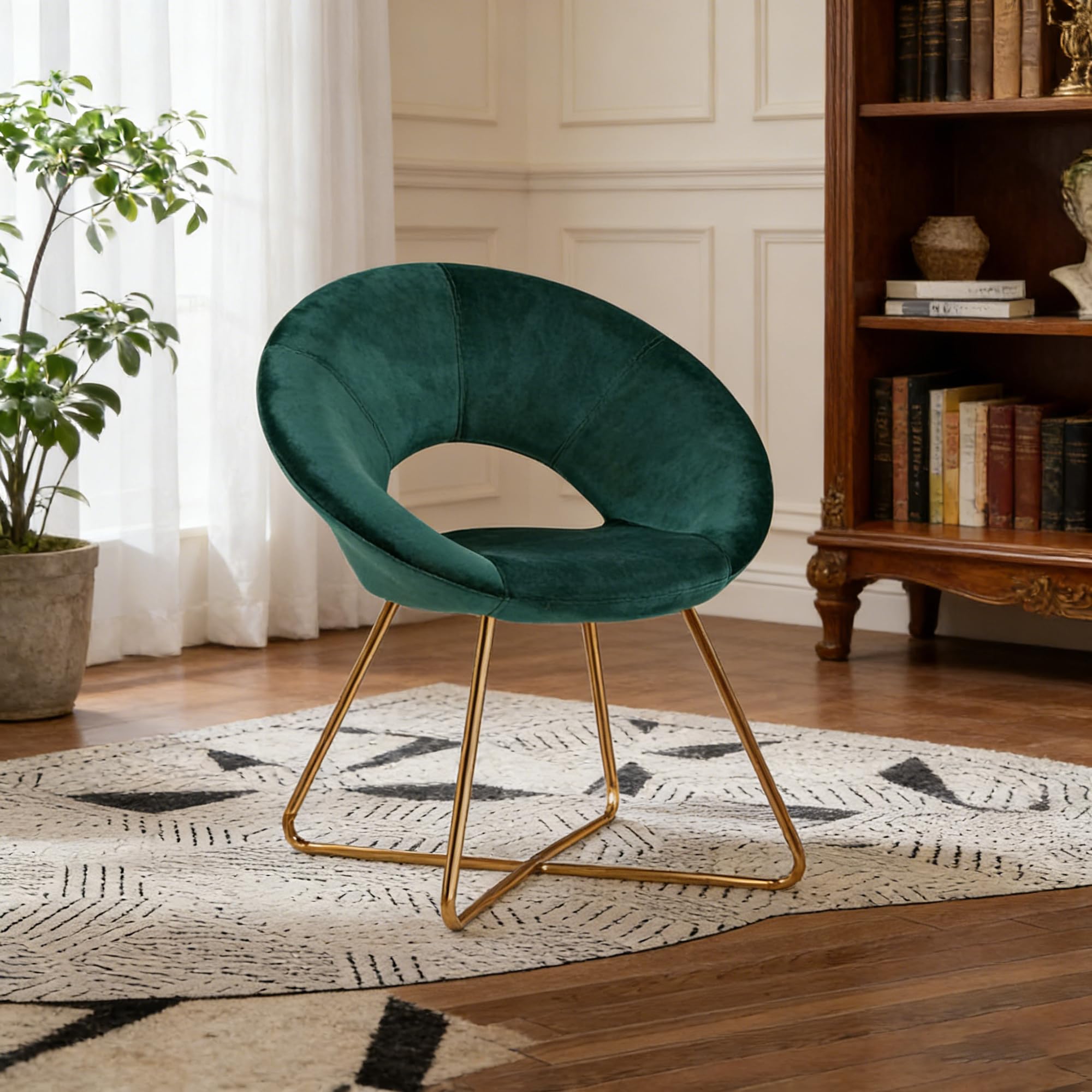 DUHOME Velvet Accent Chair