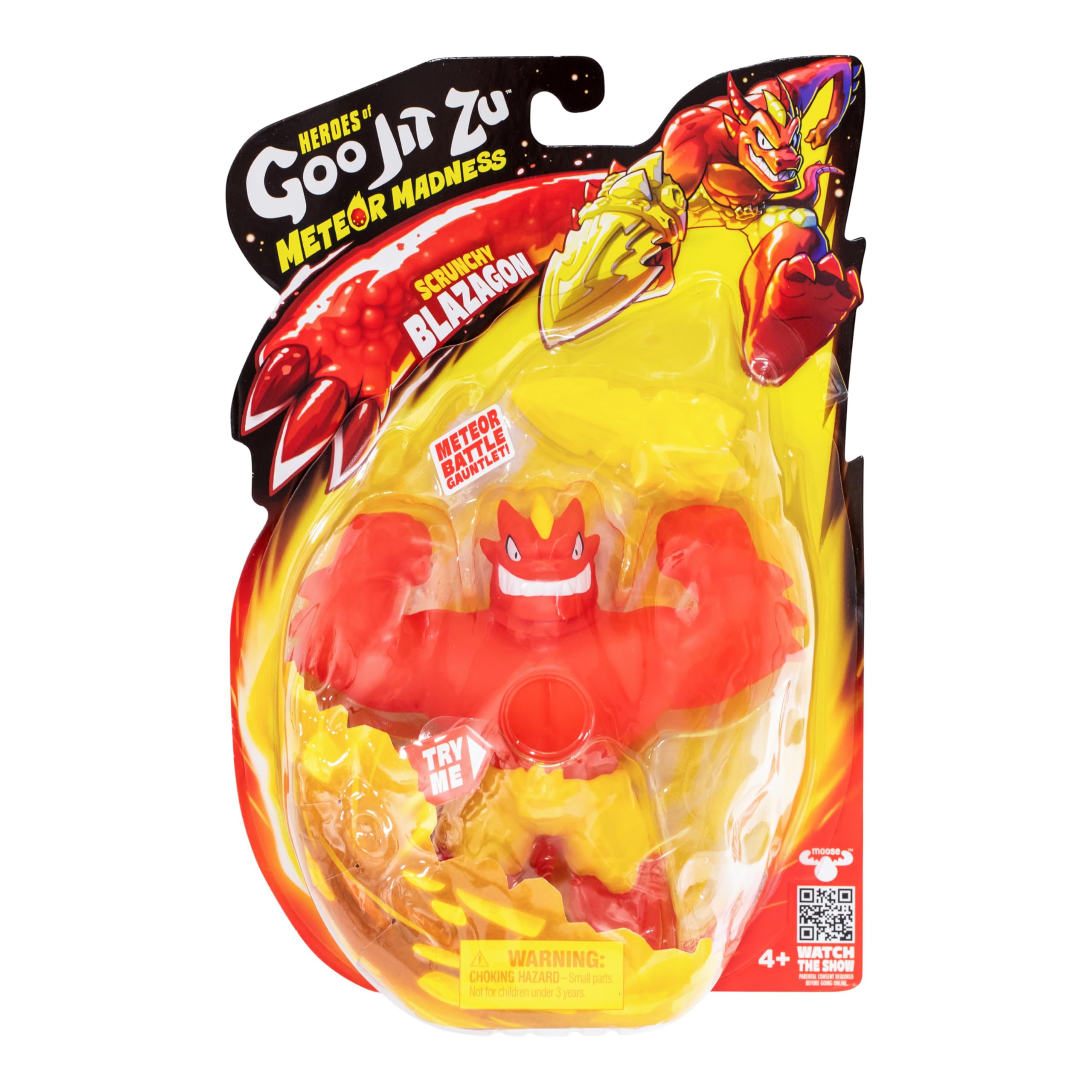 Heroes of Goo Jit Zu Meteor Madness, Stretchy Blazagon Action