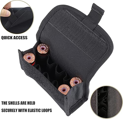 Miniatura 2 de 10 Round Shotgun Shotshell Reload Belt Holder Carrier Tactical Molle Ammo Pouch for 12 Gauge20G