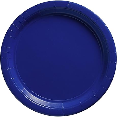 Amscan Blue Party Delight: 9-Inch Paper Dinner Plates