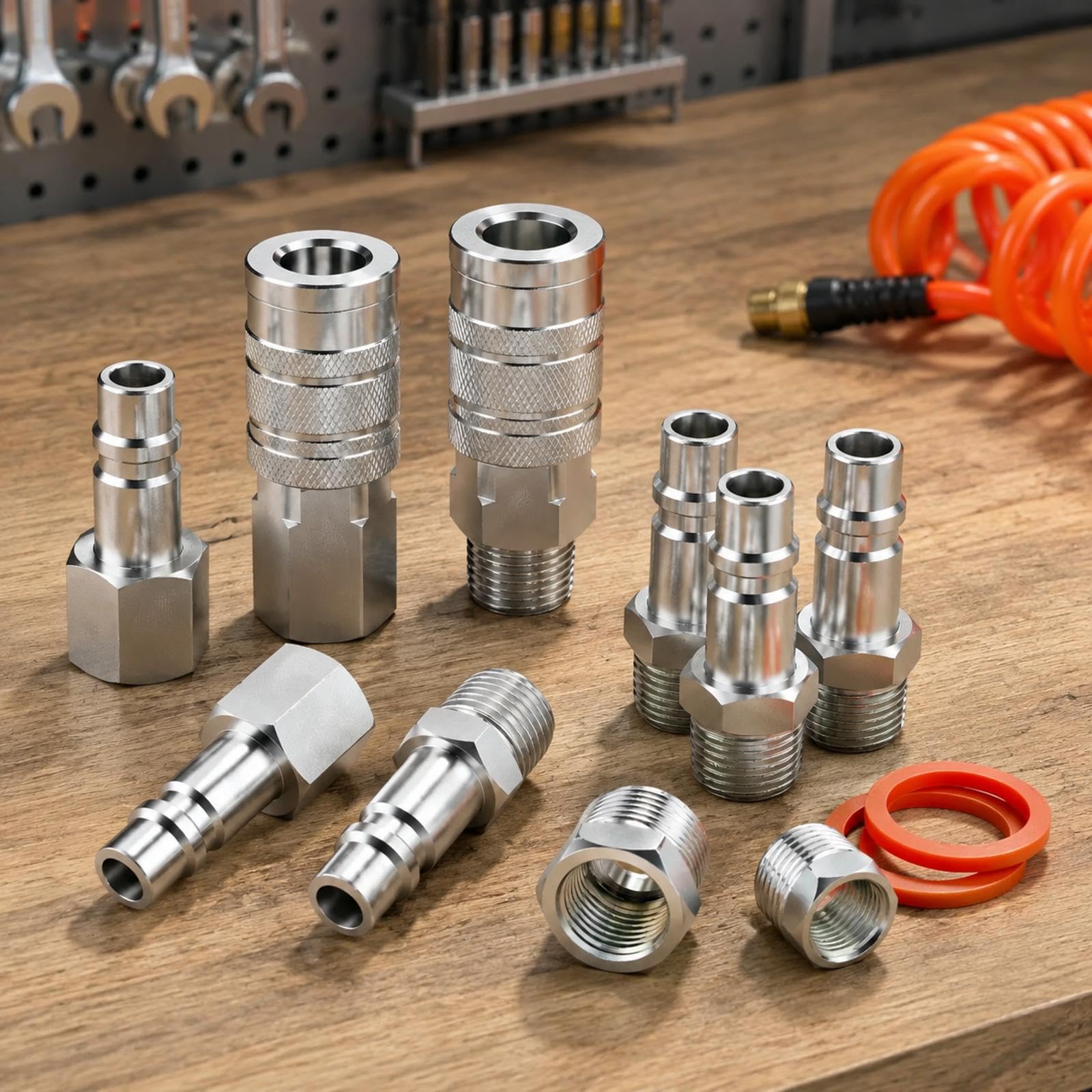 Luftleitungsanschlüsse, 10-teiliger pneumatischer Kupplungs